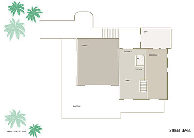 Floorplan Villa Joia Belrose Villa Rental Street Level