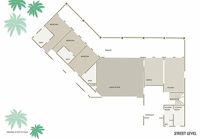 Floorplan Villa Beau Sejour Belrose Villa Rental Street Level